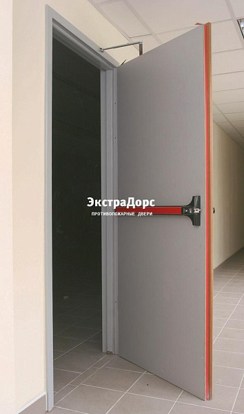 Дверь противопожарная металлическая глухая EI 90 с антипаникой в Звенигороде  купить