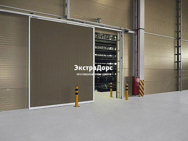 Противопожарные автоматические ворота коричневые в Звенигороде  купить