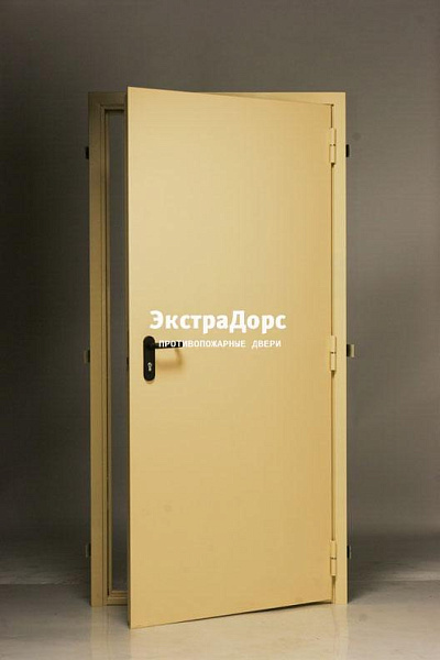 Дверь глухая противопожарная EI 30 ДМП желтая в Звенигороде  купить